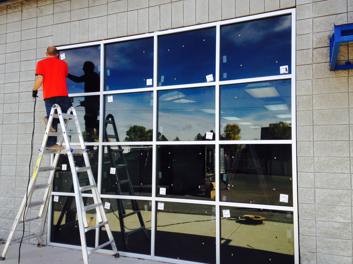 Installation of new “Window Wall” for StealthCo finished.